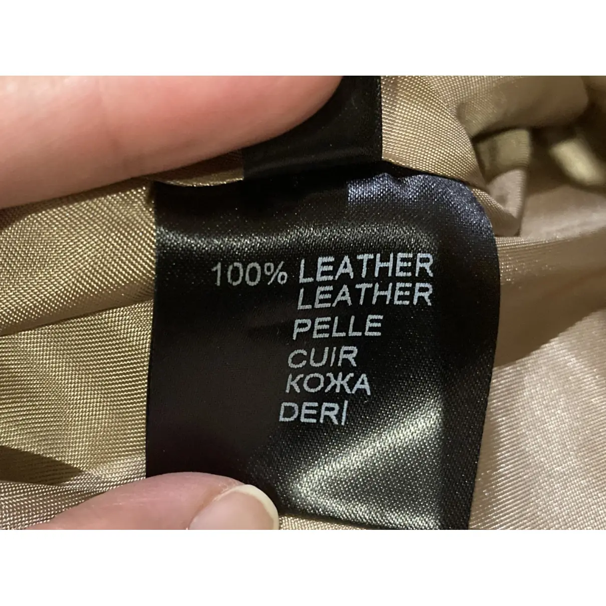 Leather mid-length skirt Dodo Bar Or