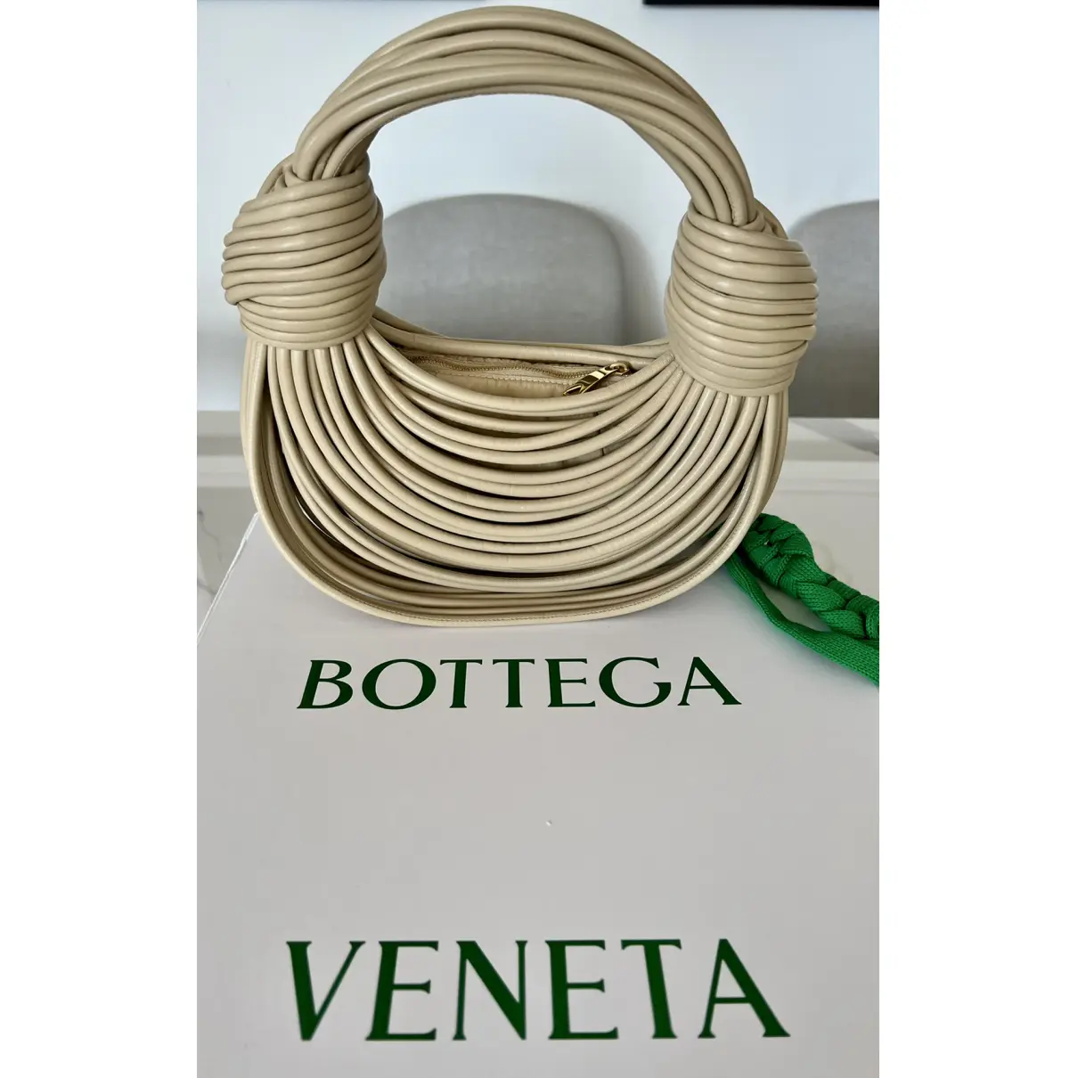 Double Knot leather handbag Bottega Veneta