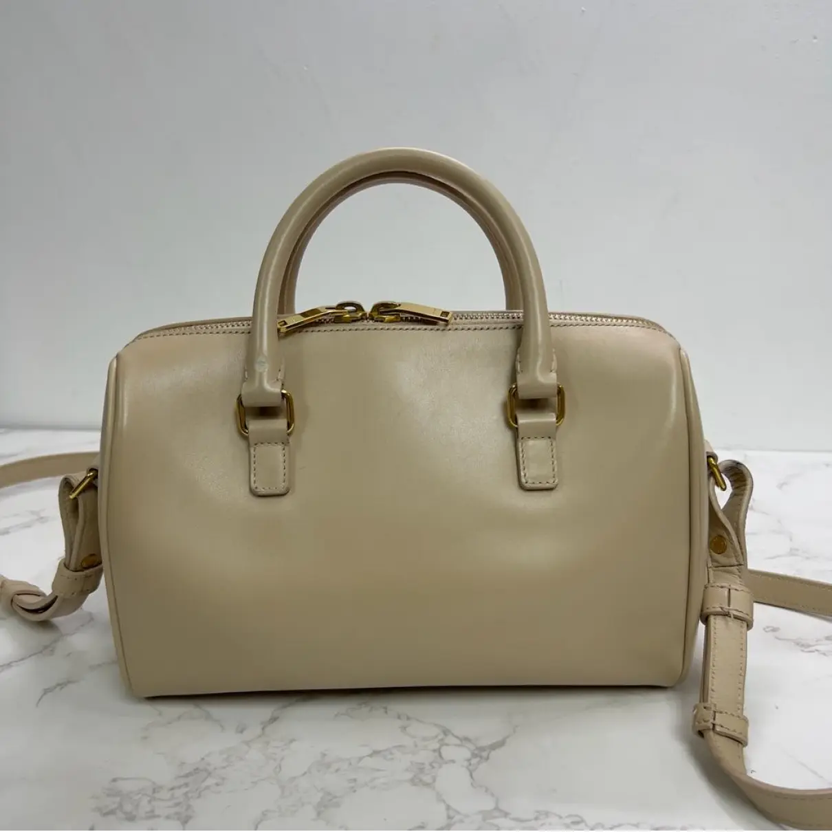 Duffle leather handbag Saint Laurent