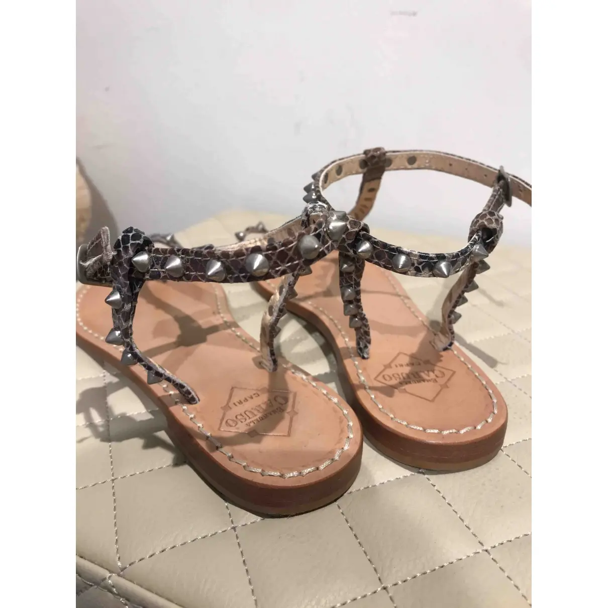 Leather sandal Emanuela Caruso Capri