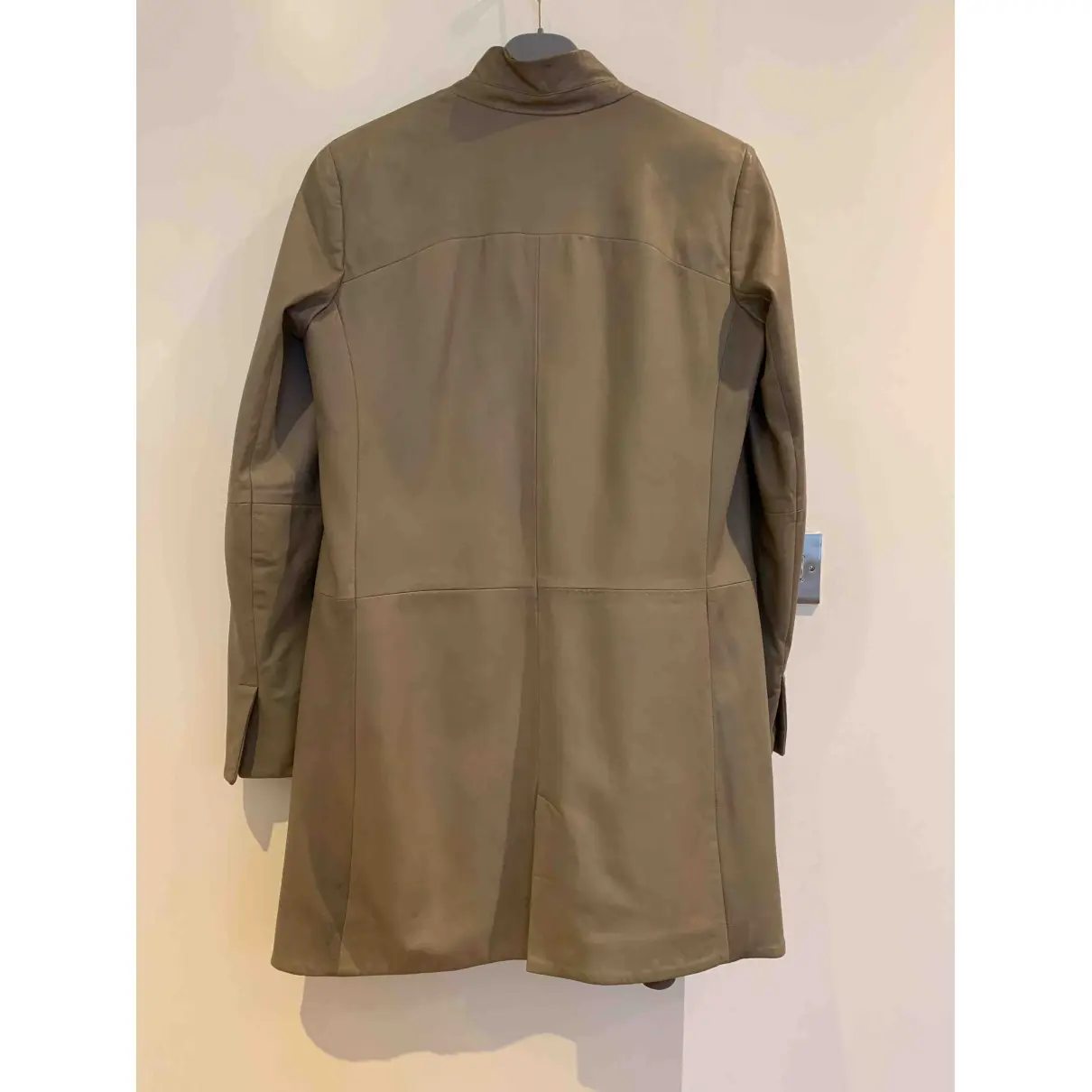 Emporio Armani Leather coat for sale