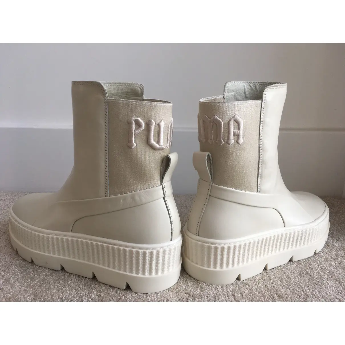 Fenty x Puma Leather ankle boots for sale