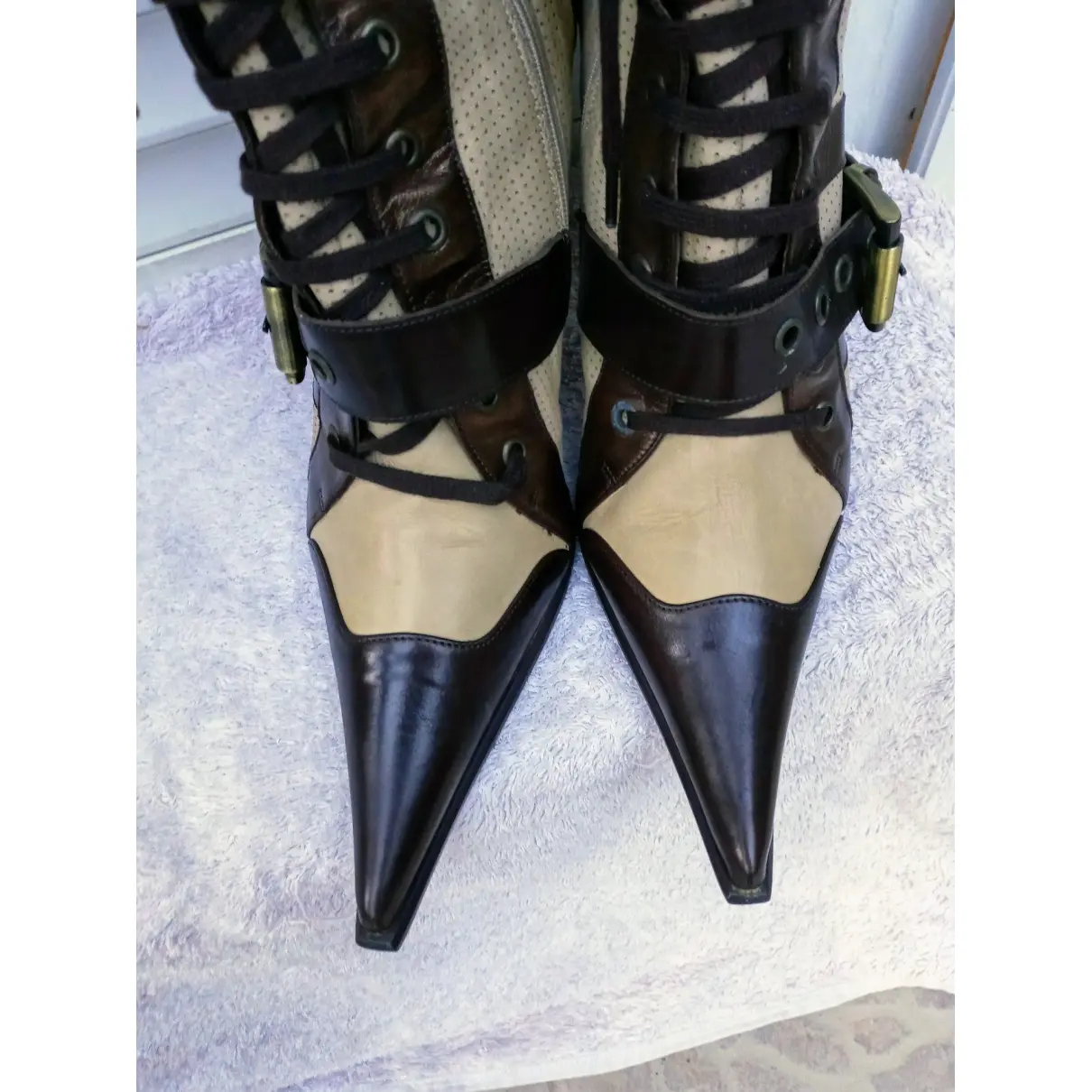 Leather boots Gianmarco Lorenzi