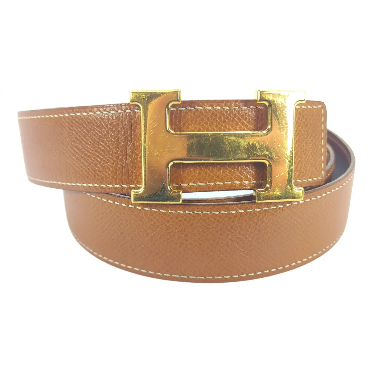 H leather belt Hermès - Vintage