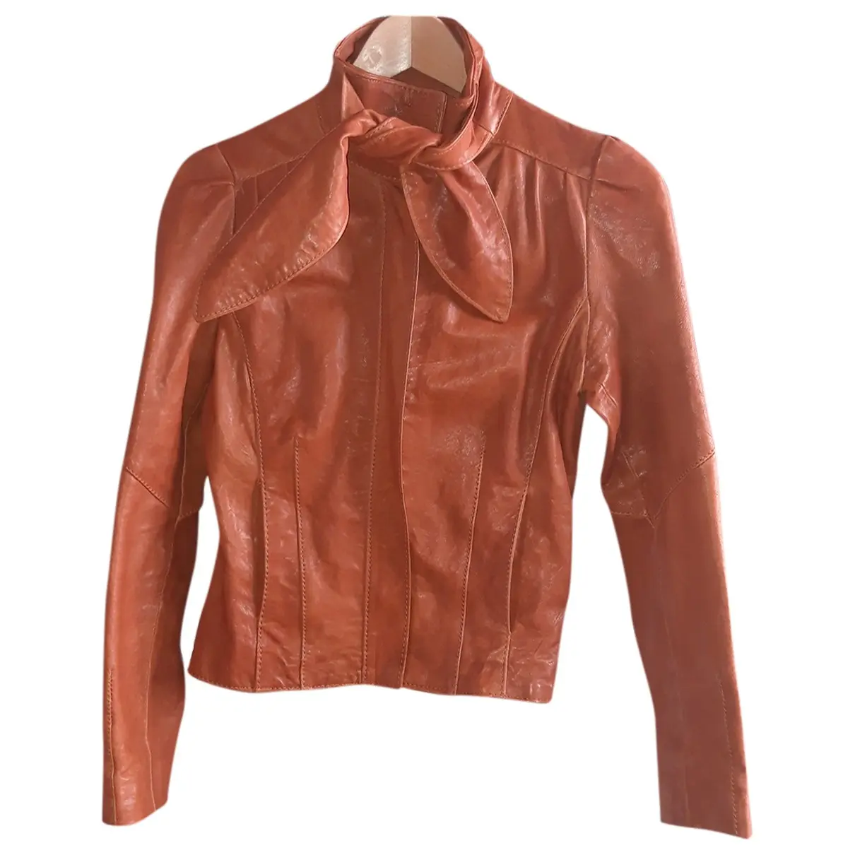 Leather biker jacket Impérial