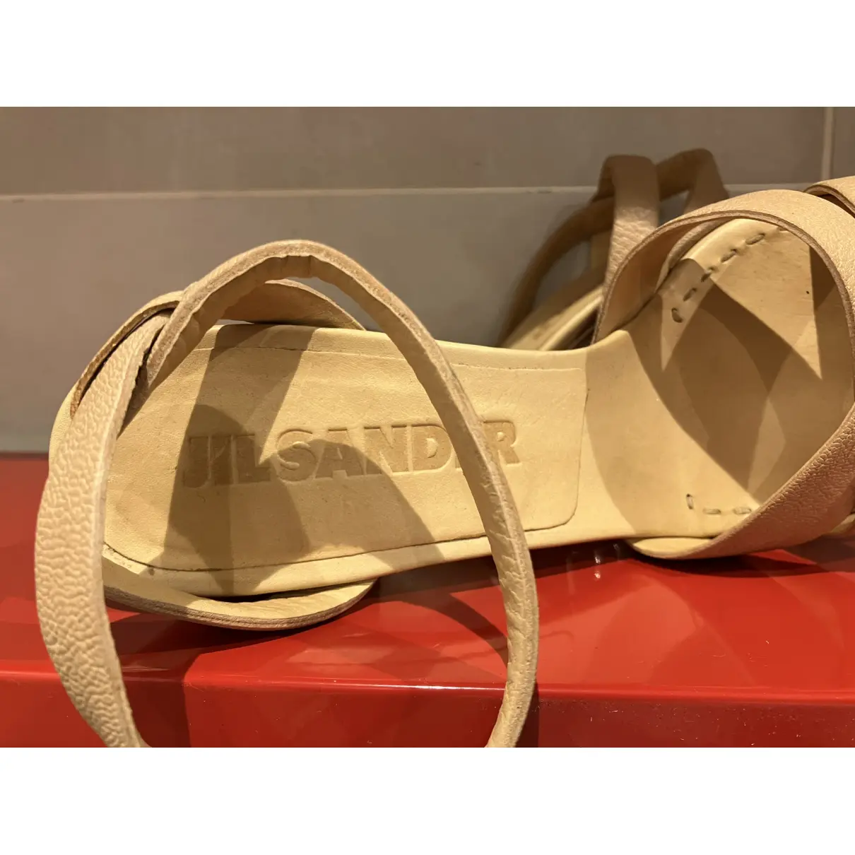 Leather sandal Jil Sander - Vintage