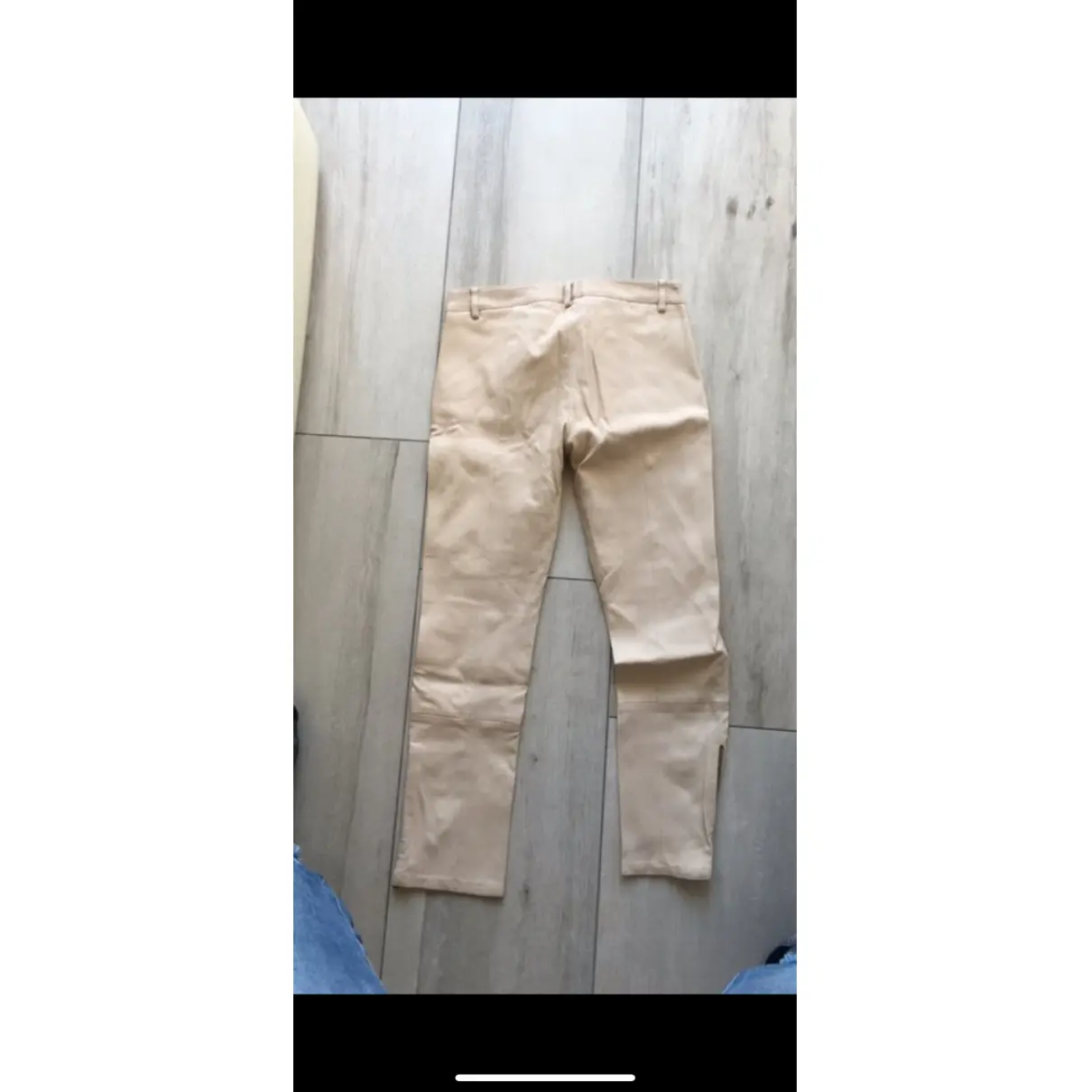 Buy Kiton Leather straight pants online