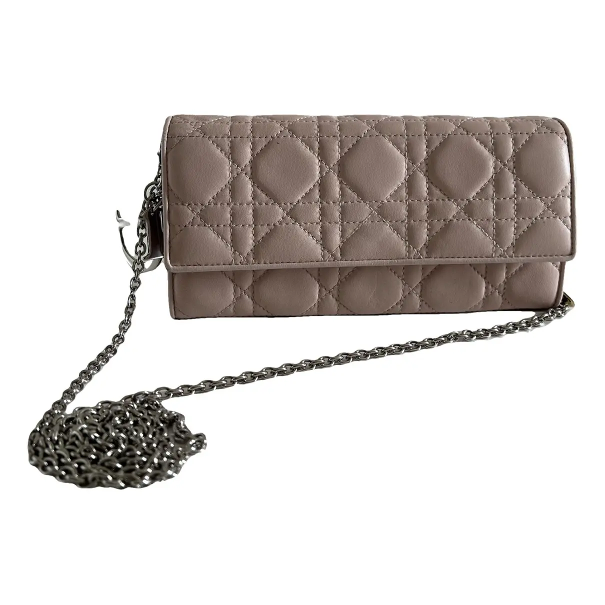 Lady Dior Wallet On Chain leather crossbody bag