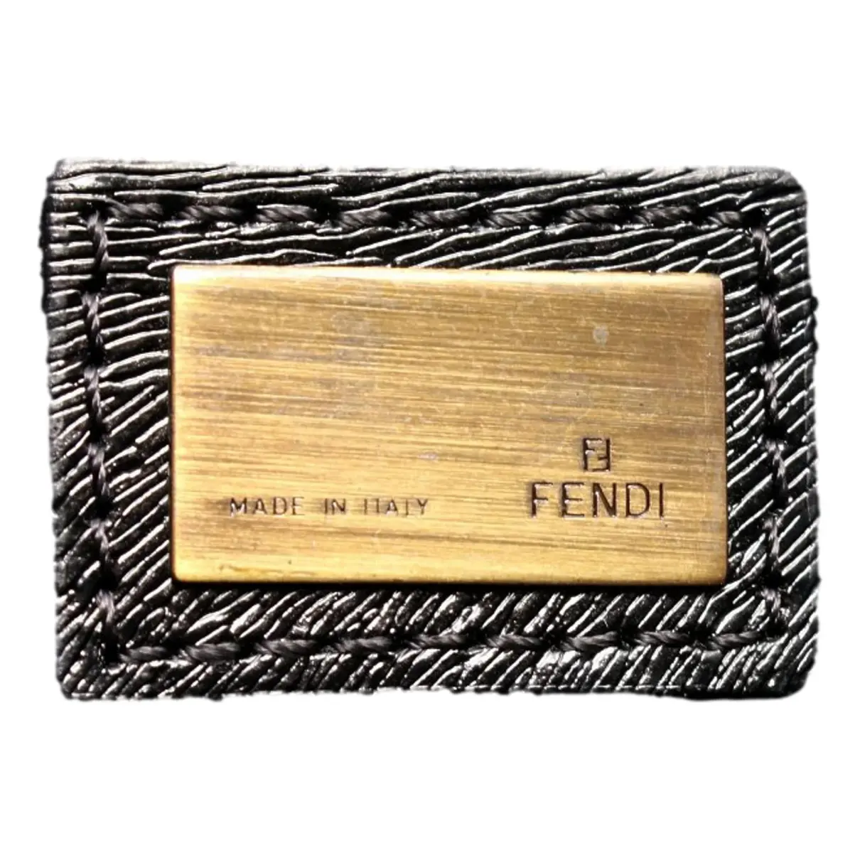Logo Shopper Tote leather handbag Fendi - Vintage