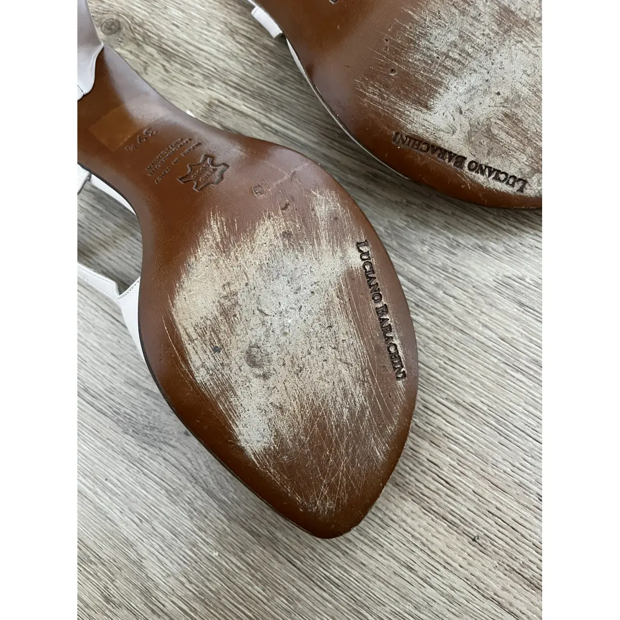 Leather sandals Luciano Barachini