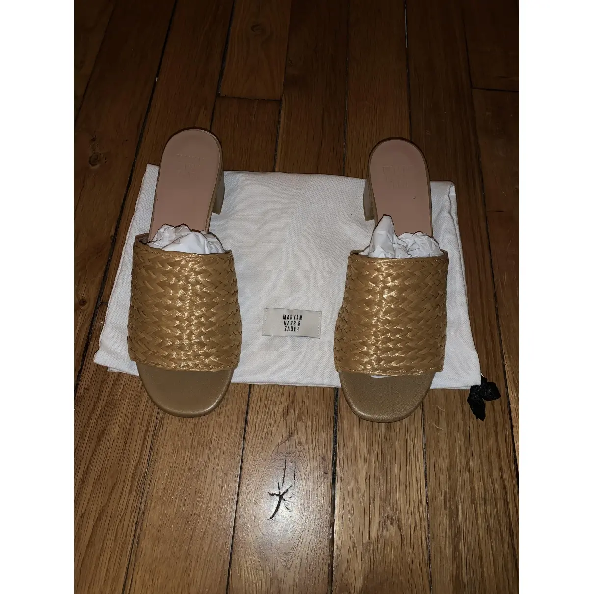 Maryam Nassir Zadeh Leather mules for sale