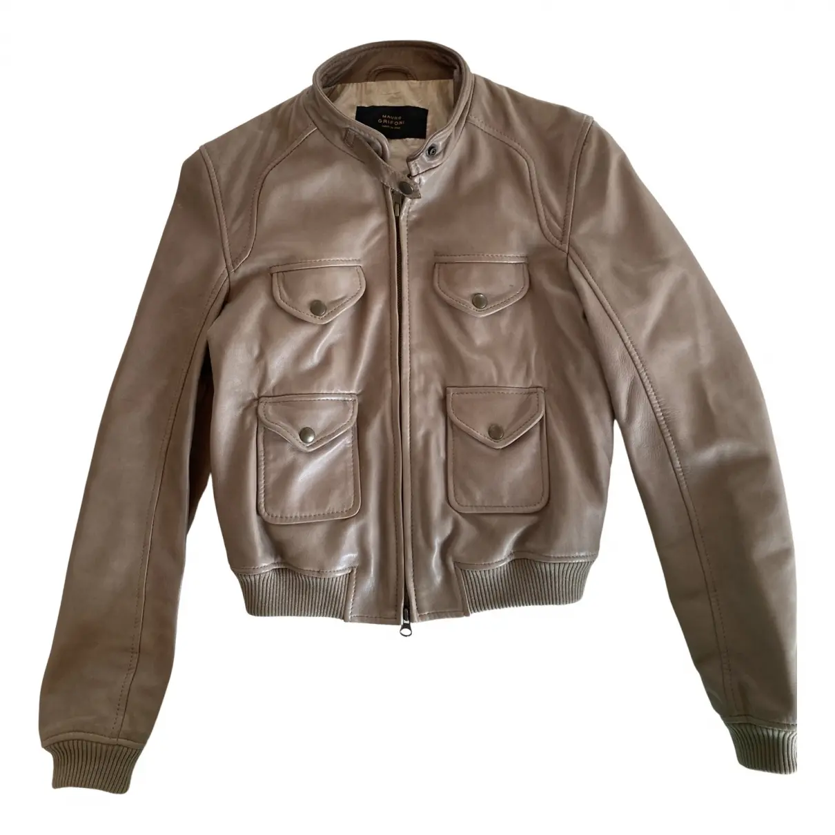 Leather jacket Mauro Grifoni