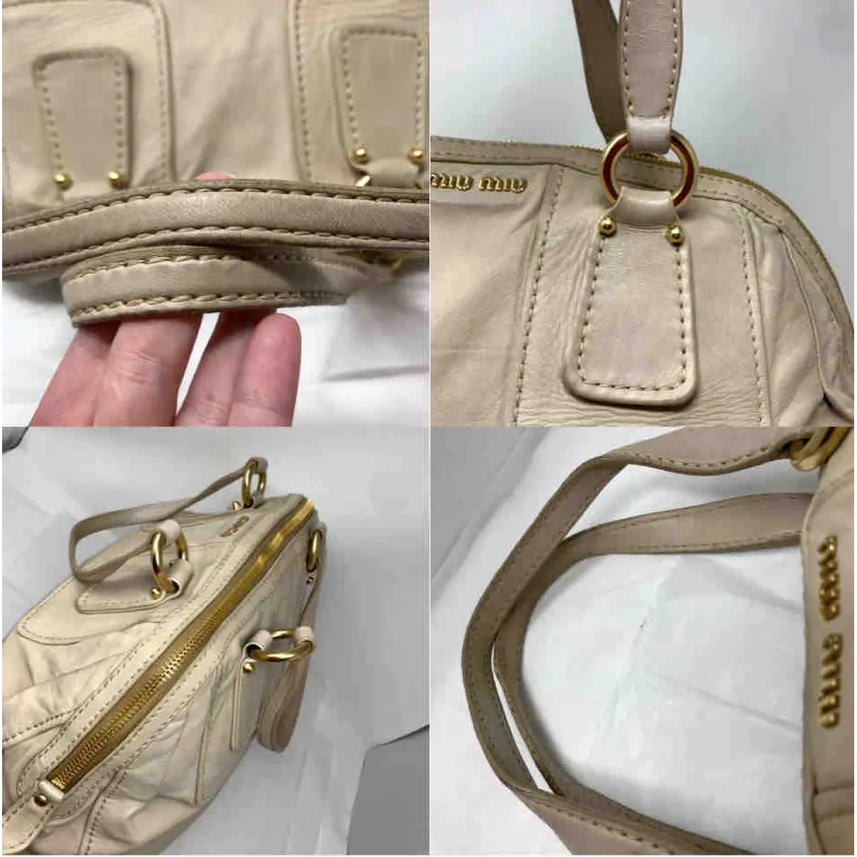Buy Miu Miu Leather 48h bag online