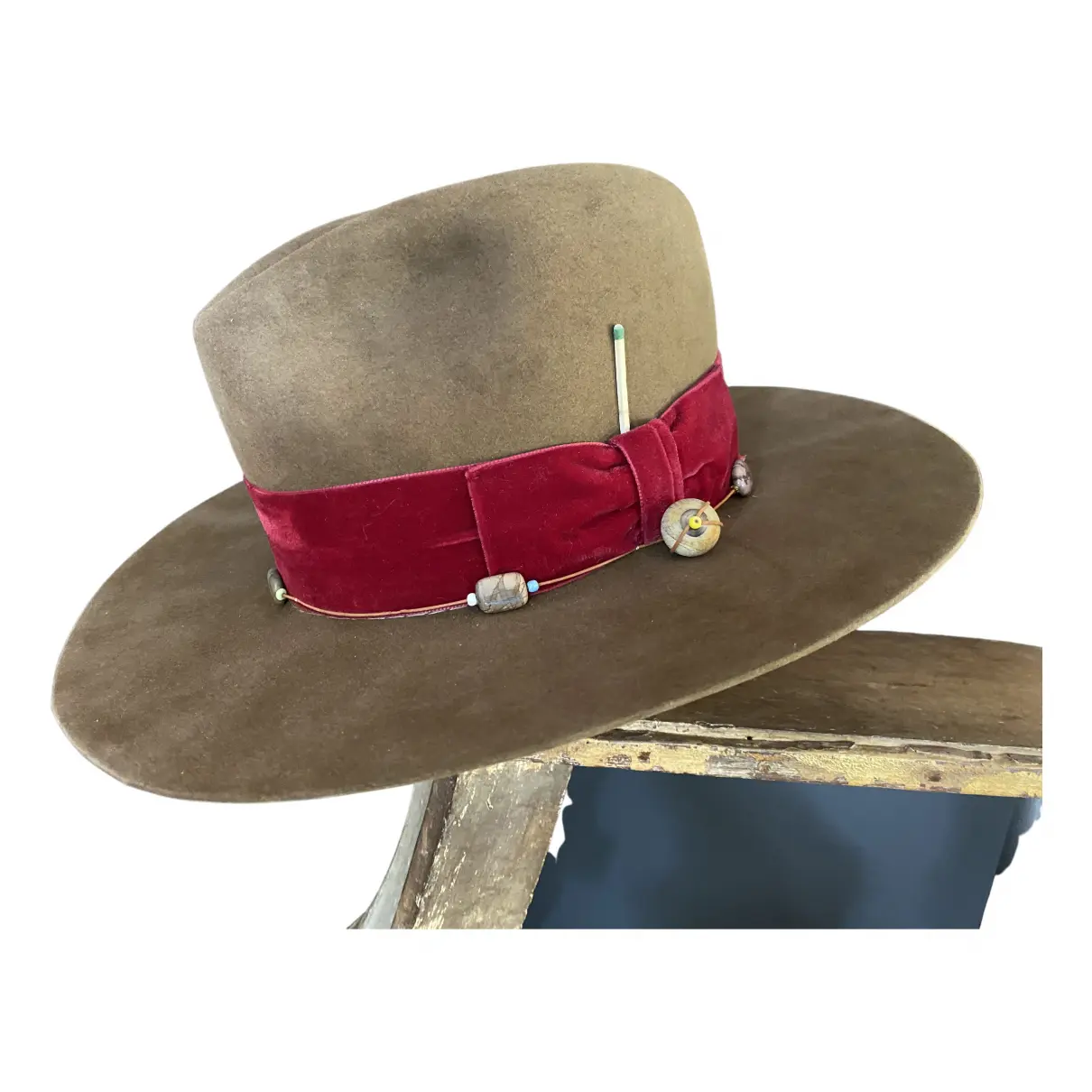 Leather hat Nick Fouquet
