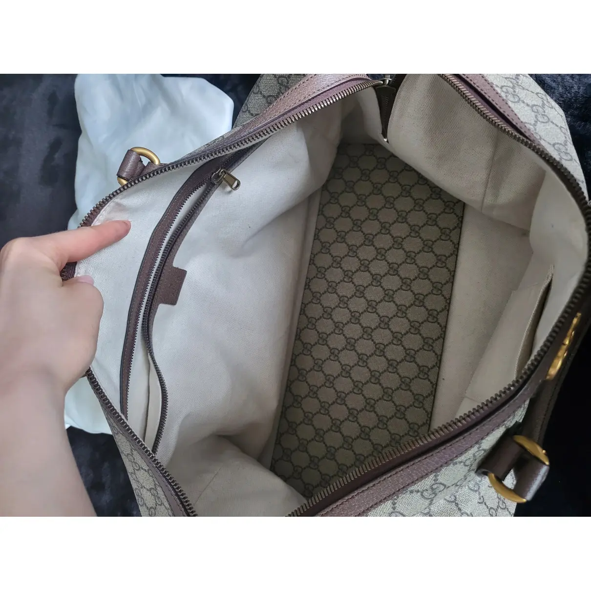 Ophidia leather travel bag Gucci