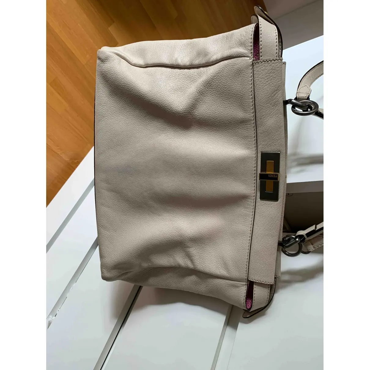 Fendi Peekaboo leather handbag for sale
