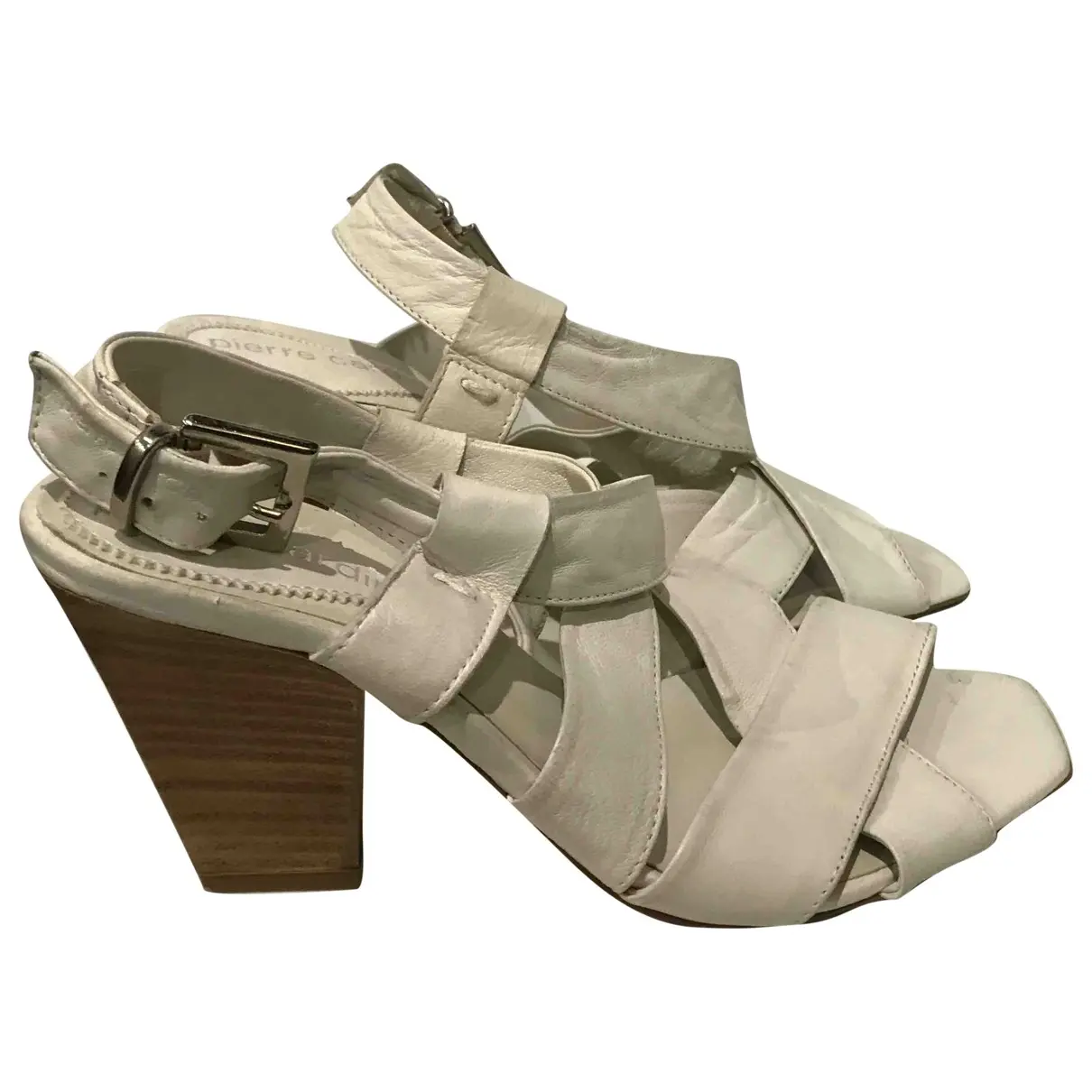 Leather sandals Pierre Cardin - Vintage