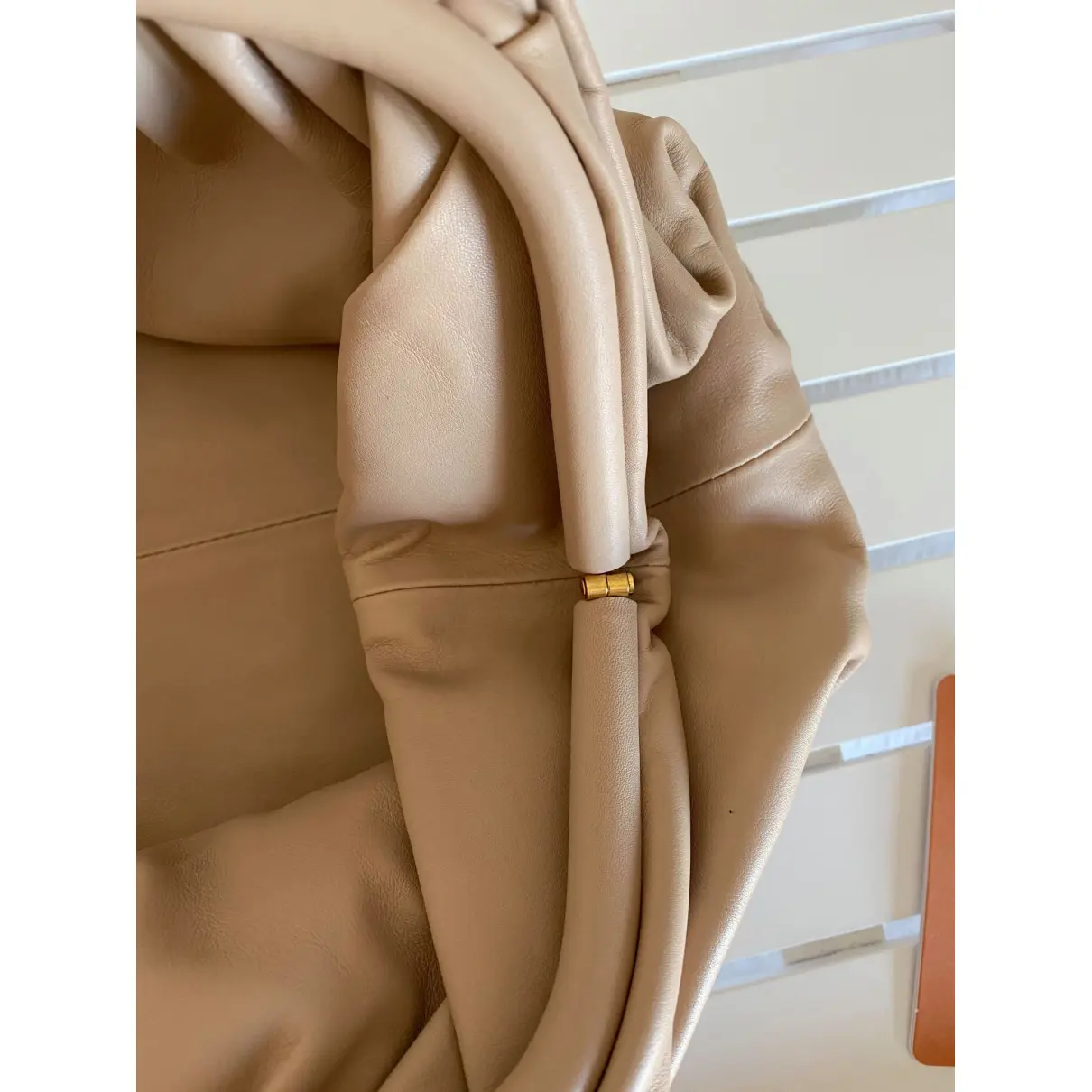 The Pouch leather clutch bag Bottega Veneta