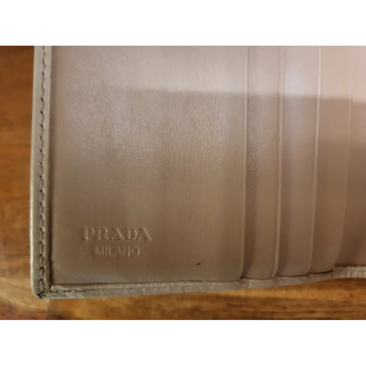 Leather card wallet Prada - Vintage