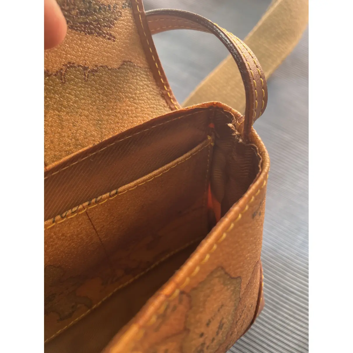 Leather clutch bag Prima classe