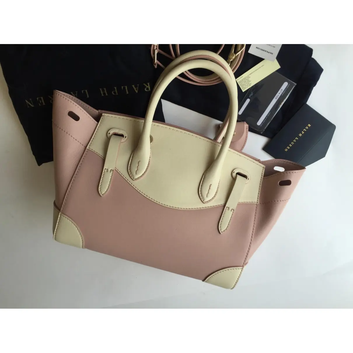 Leather handbag Ralph Lauren Collection