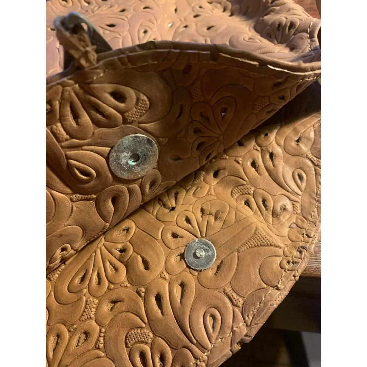 Leather handbag Roberto Cavalli - Vintage
