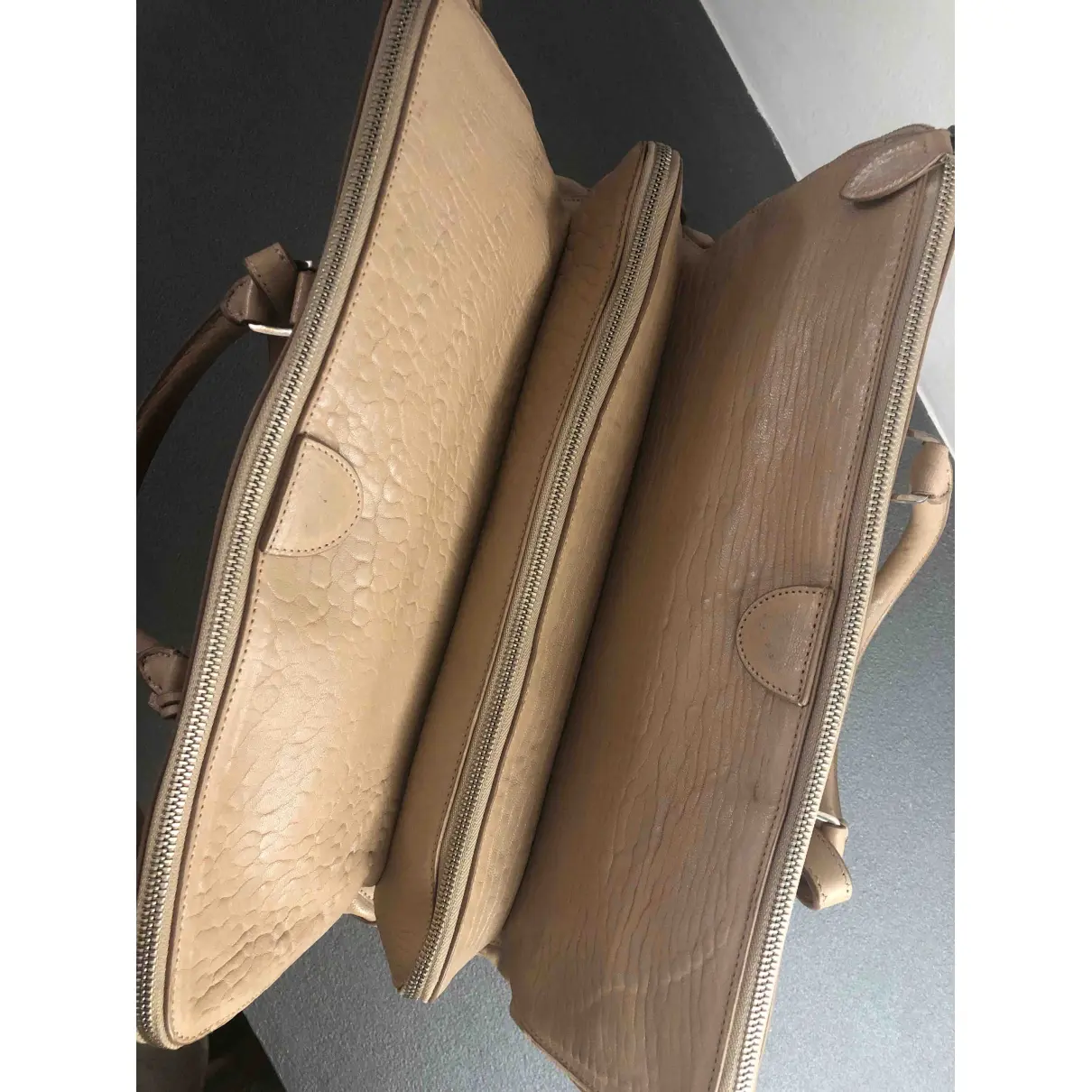 Leather handbag Rochas