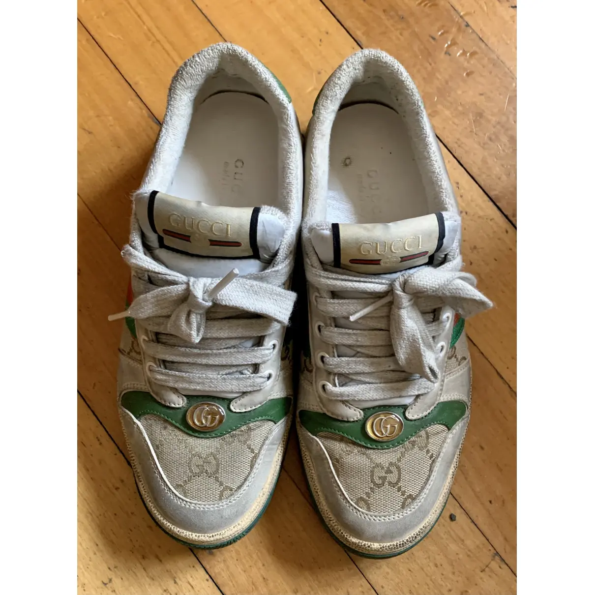 Buy Gucci Screener leather trainers online