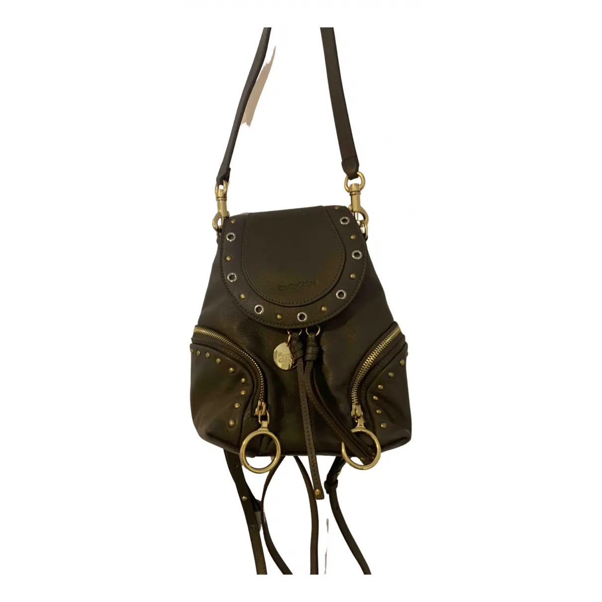 Leather backpack See by Chloé
