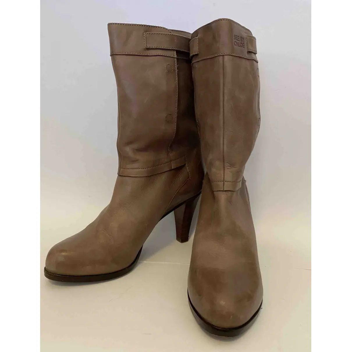 Buy See by Chloé Leather boots online