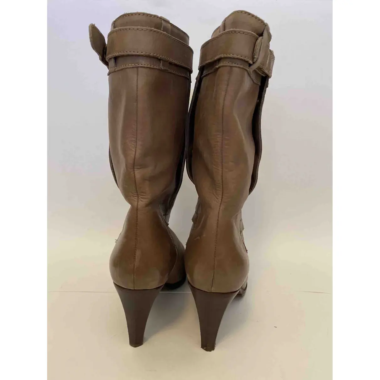 Leather boots See by Chloé