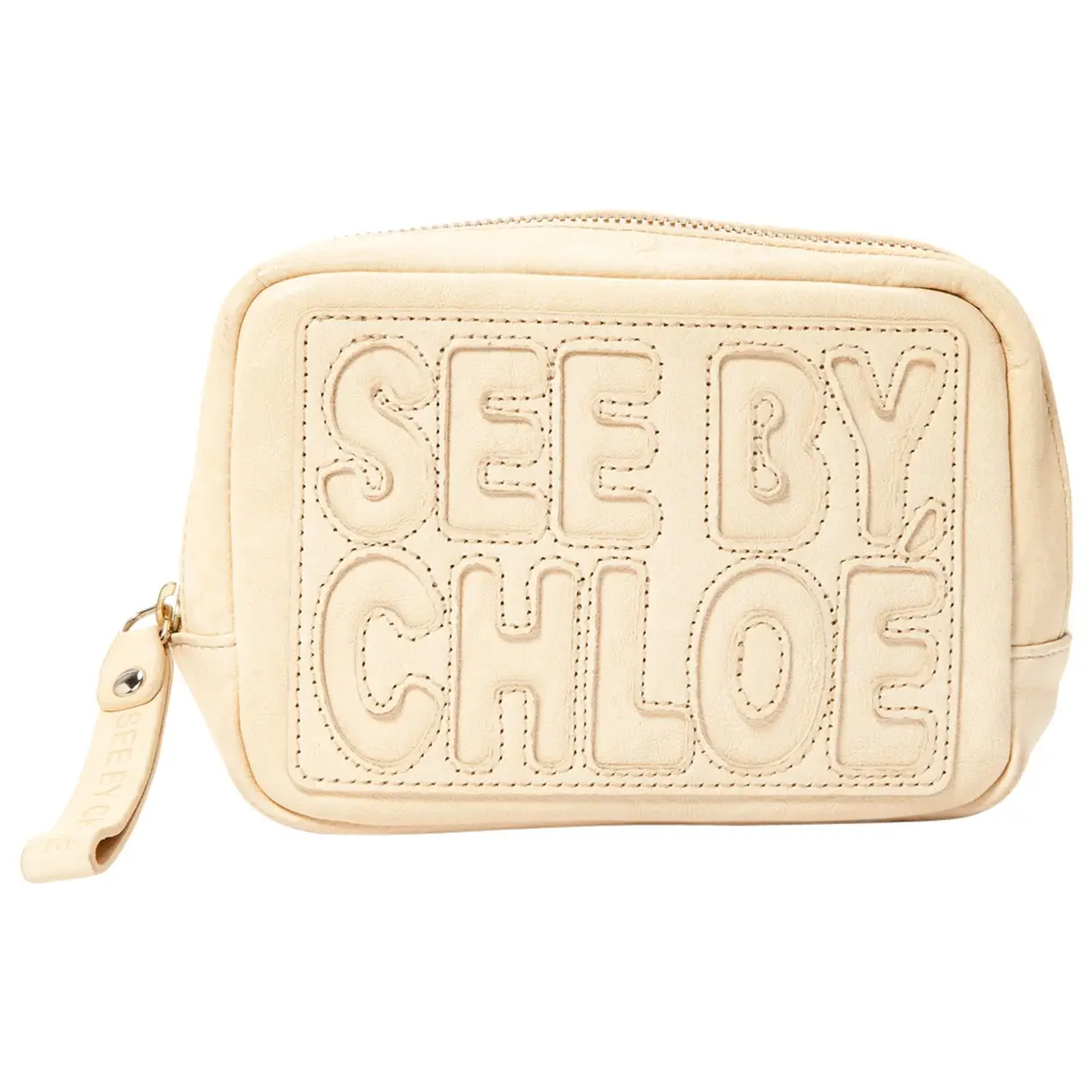 Leather clutch bag See by Chloé
