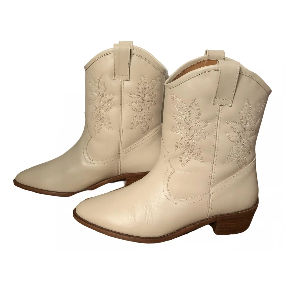 Leather western boots Sézane