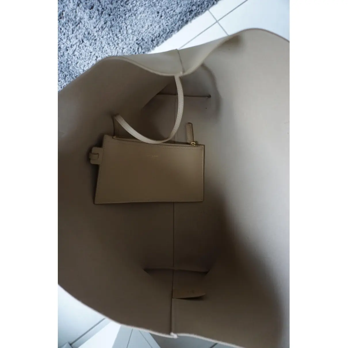 Shopping leather tote Saint Laurent