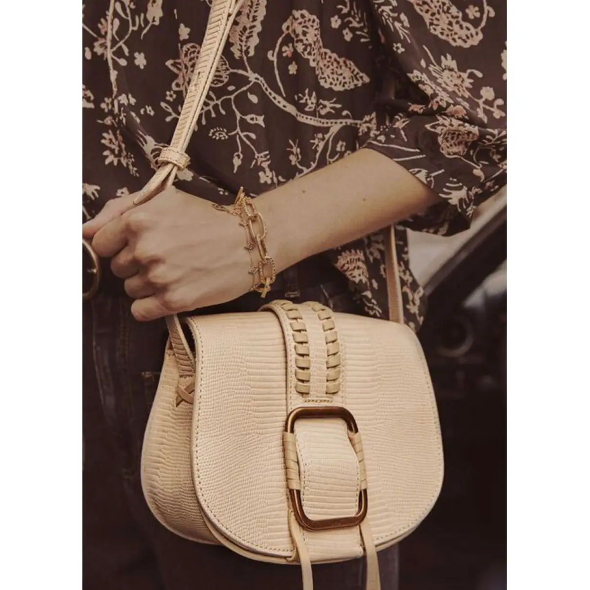 Spring Summer 2021 leather handbag Ba&sh