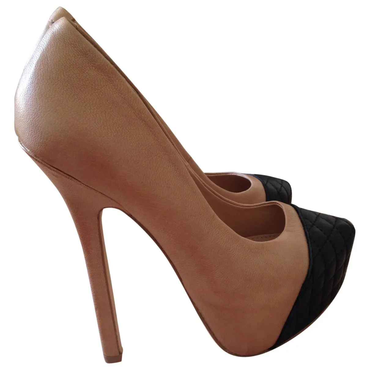 Leather heels Steve Madden