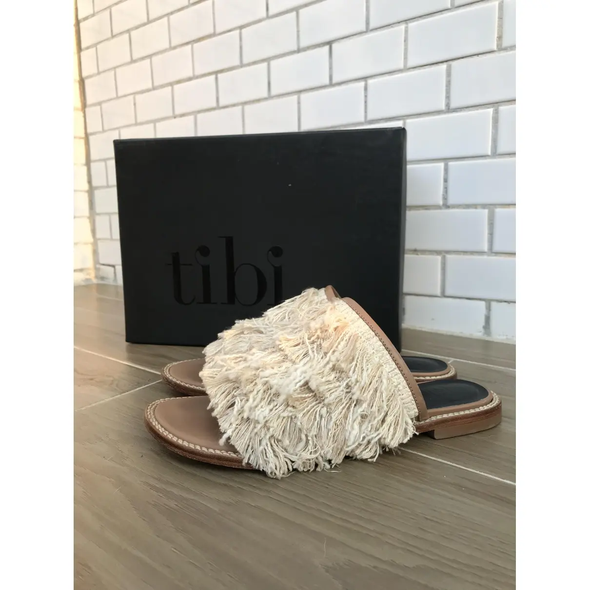 Tibi Leather sandal for sale