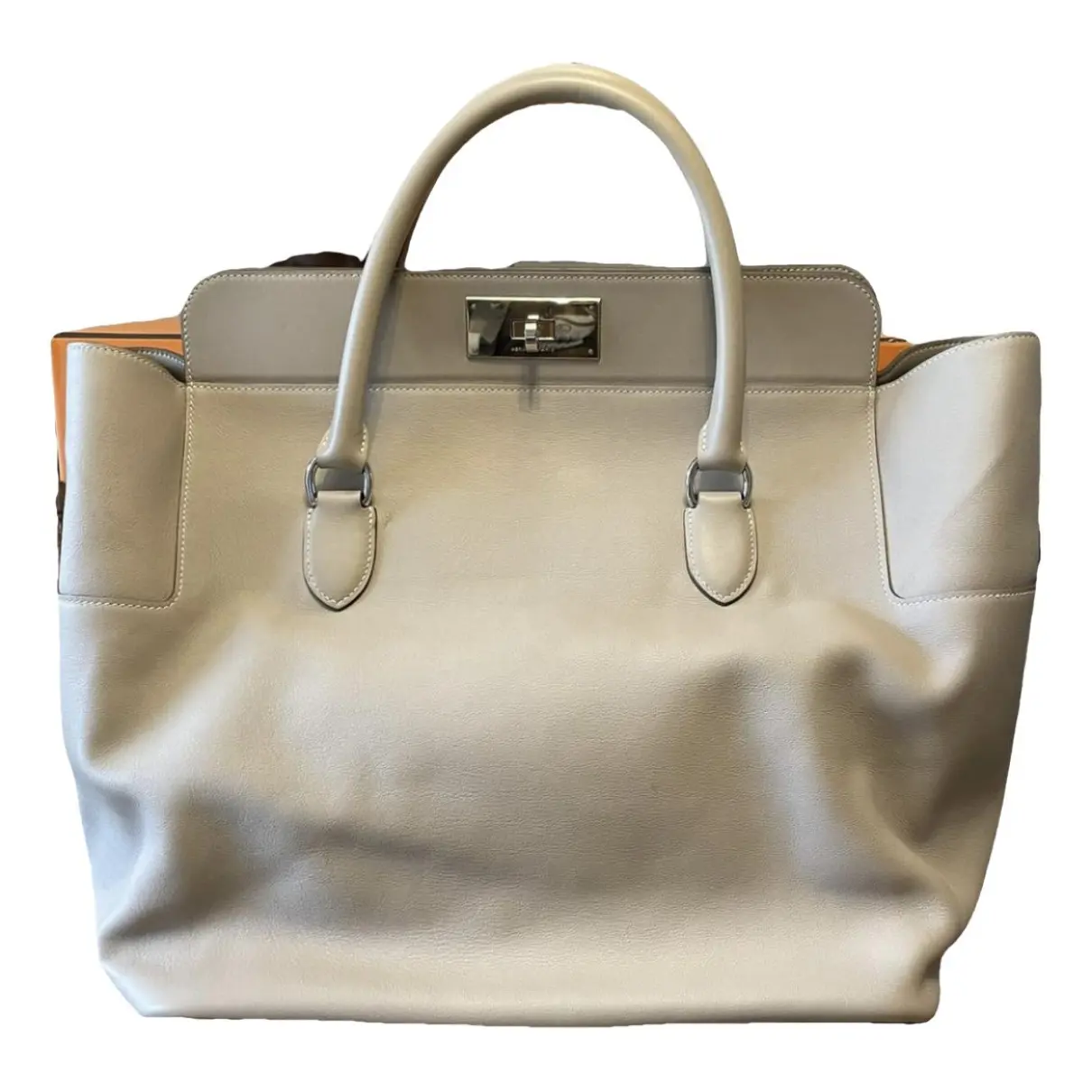 Toolbox leather handbag Hermès