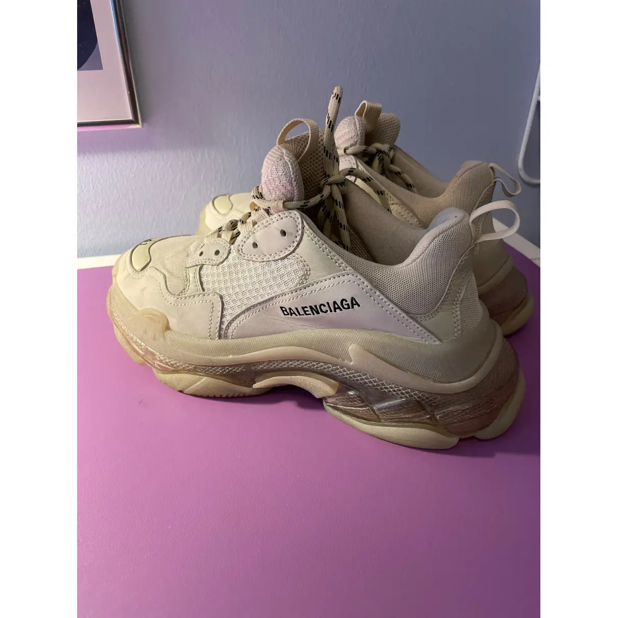 Buy Balenciaga Triple S leather low trainers online