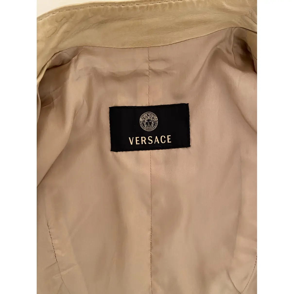 Leather short vest Versace