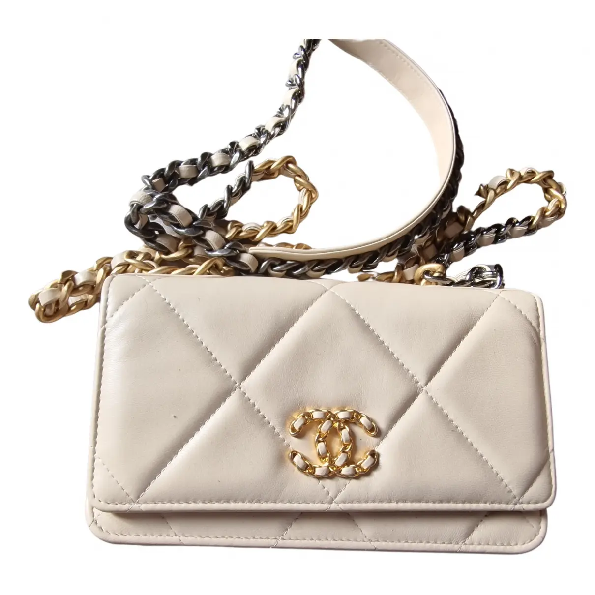 Wallet On Chain Chanel 19 leather handbag Chanel