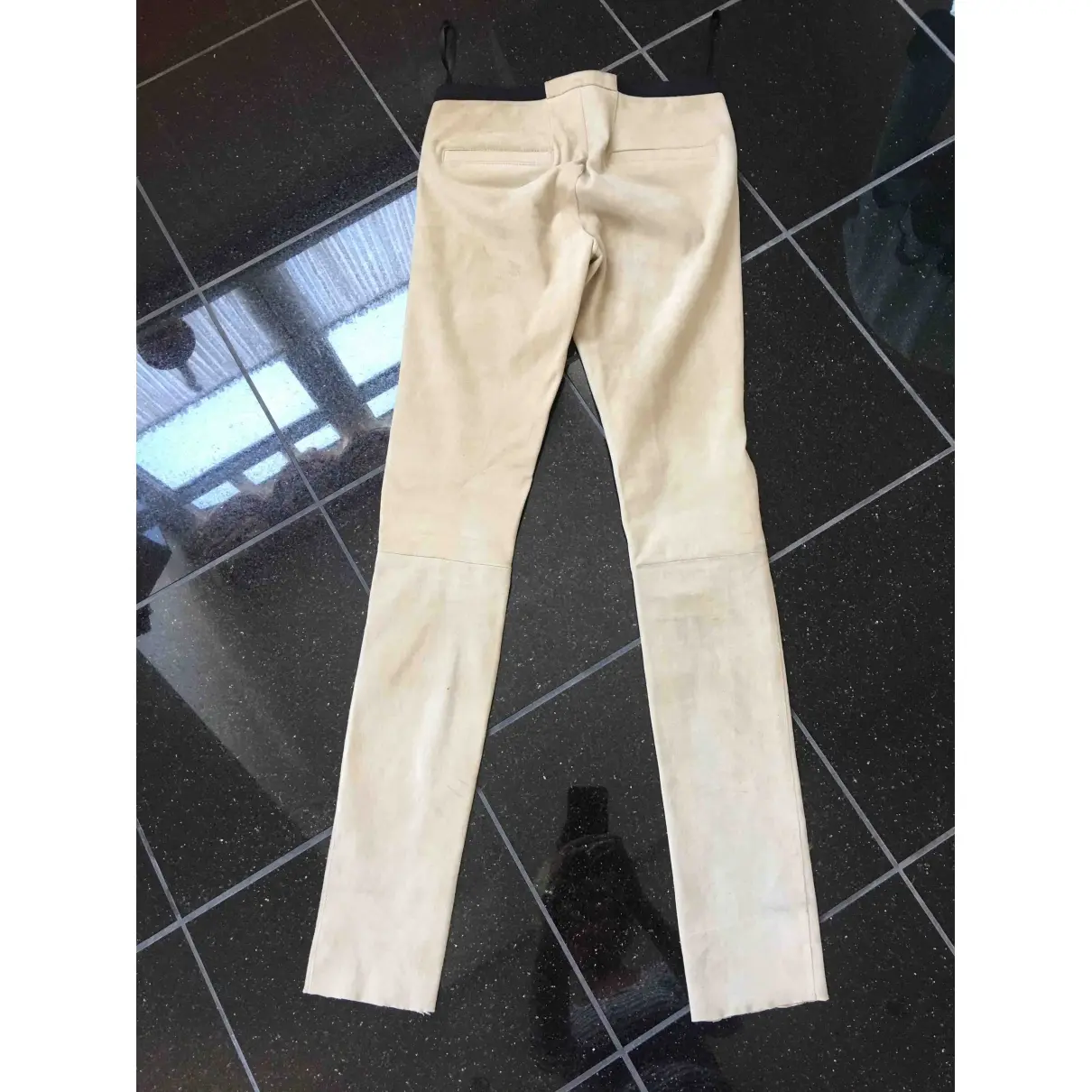 Witty Knitters Leather slim pants for sale