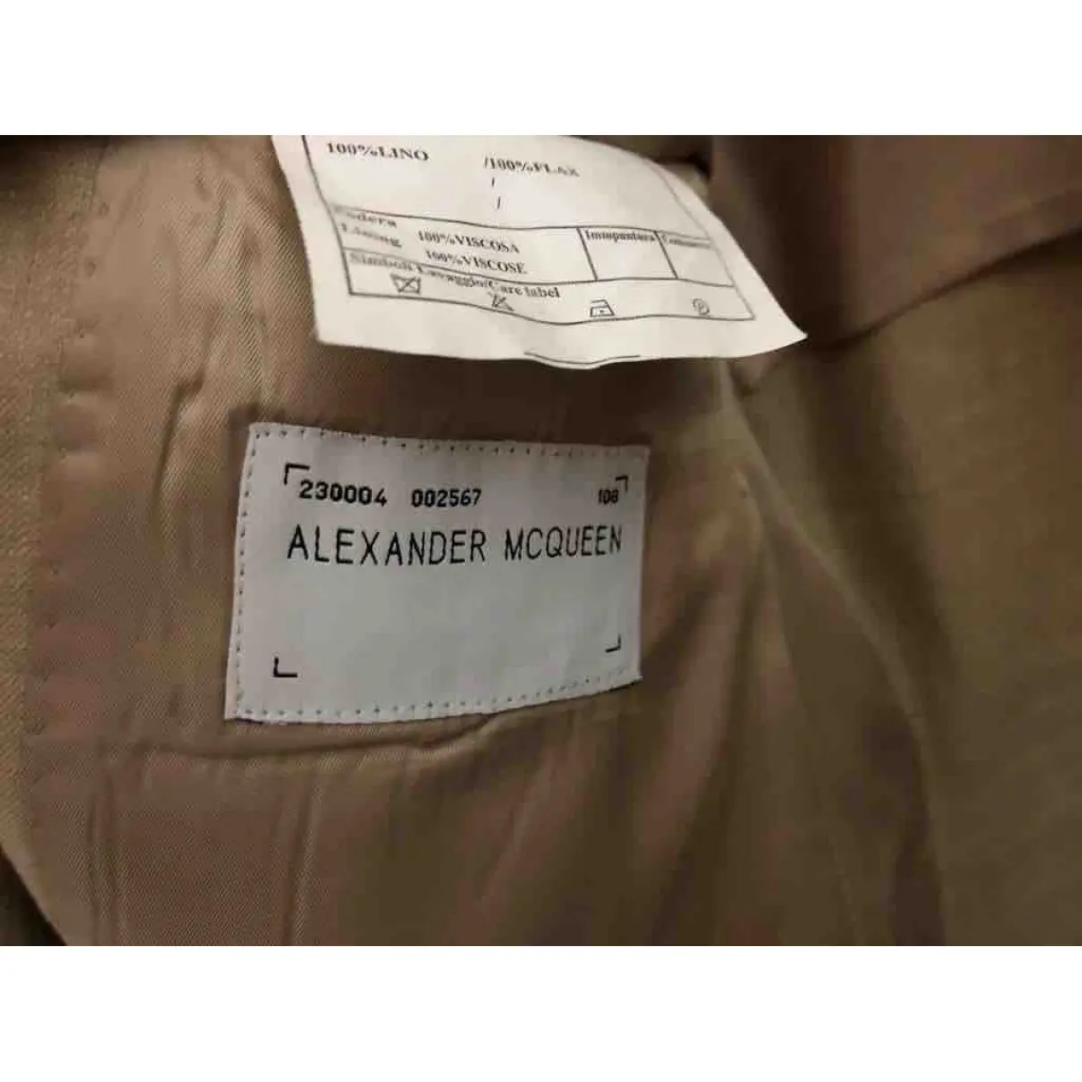 Linen suit Alexander McQueen - Vintage