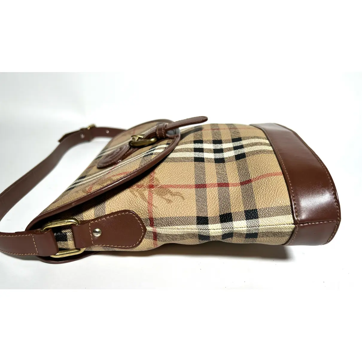 Canterbury linen handbag Burberry - Vintage