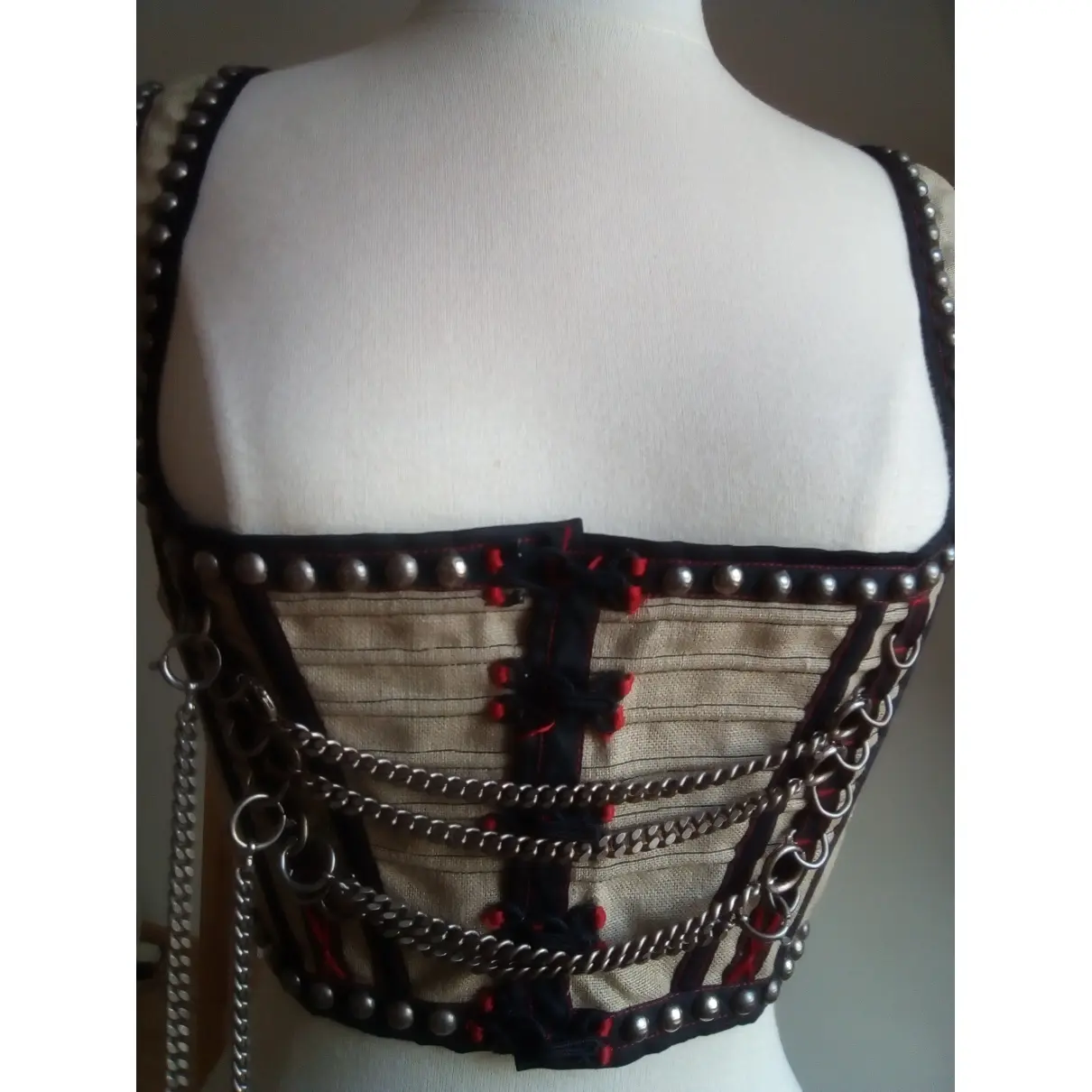 Jean Paul Gaultier Linen corset for sale - Vintage