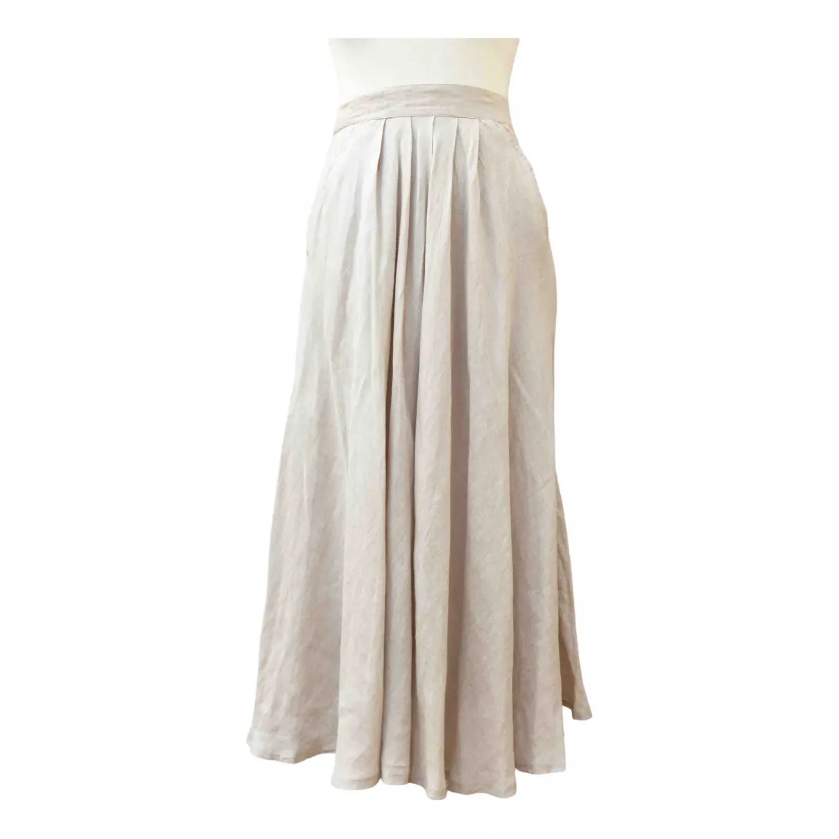 Linen mid-length skirt Marella - Vintage