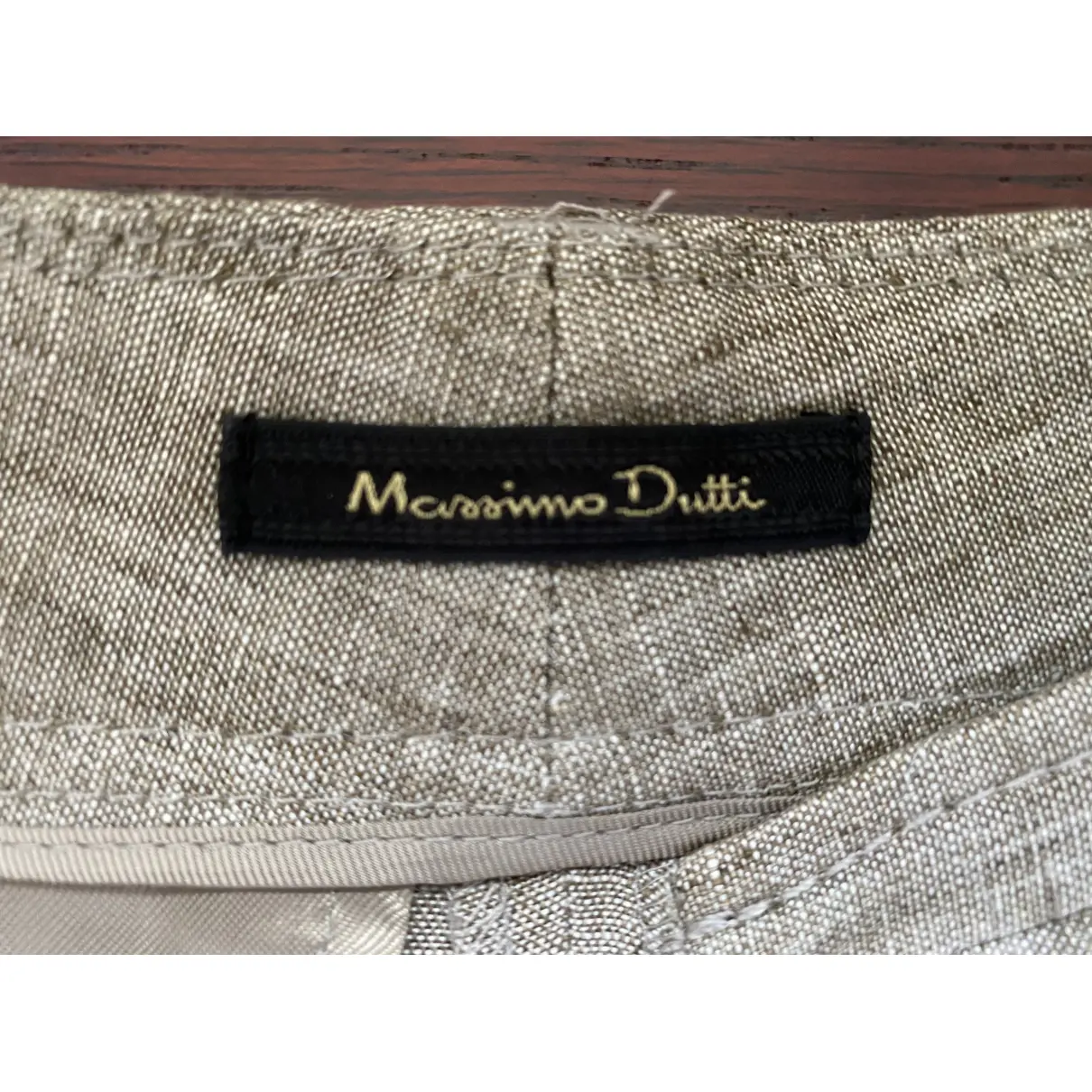 Linen trousers Massimo Dutti