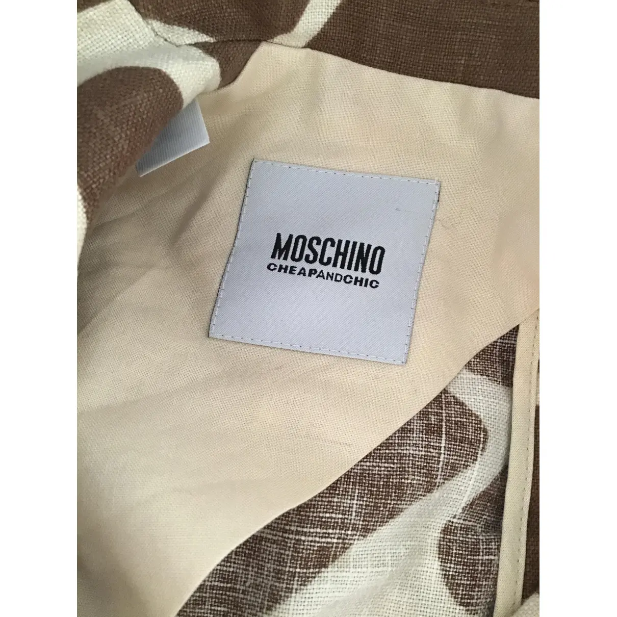 Linen suit jacket Moschino Cheap And Chic - Vintage