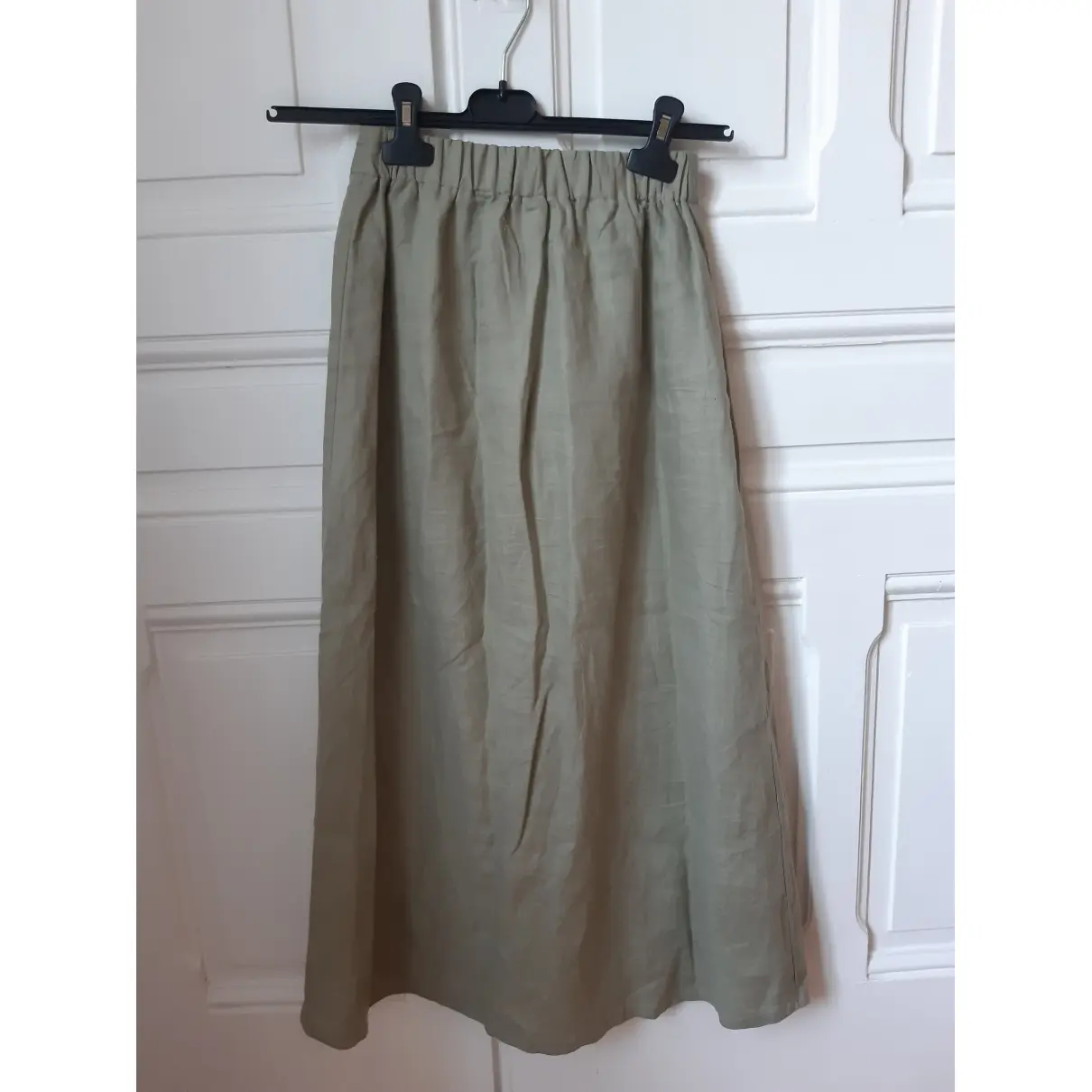 Buy Posse Linen mid-length skirt online