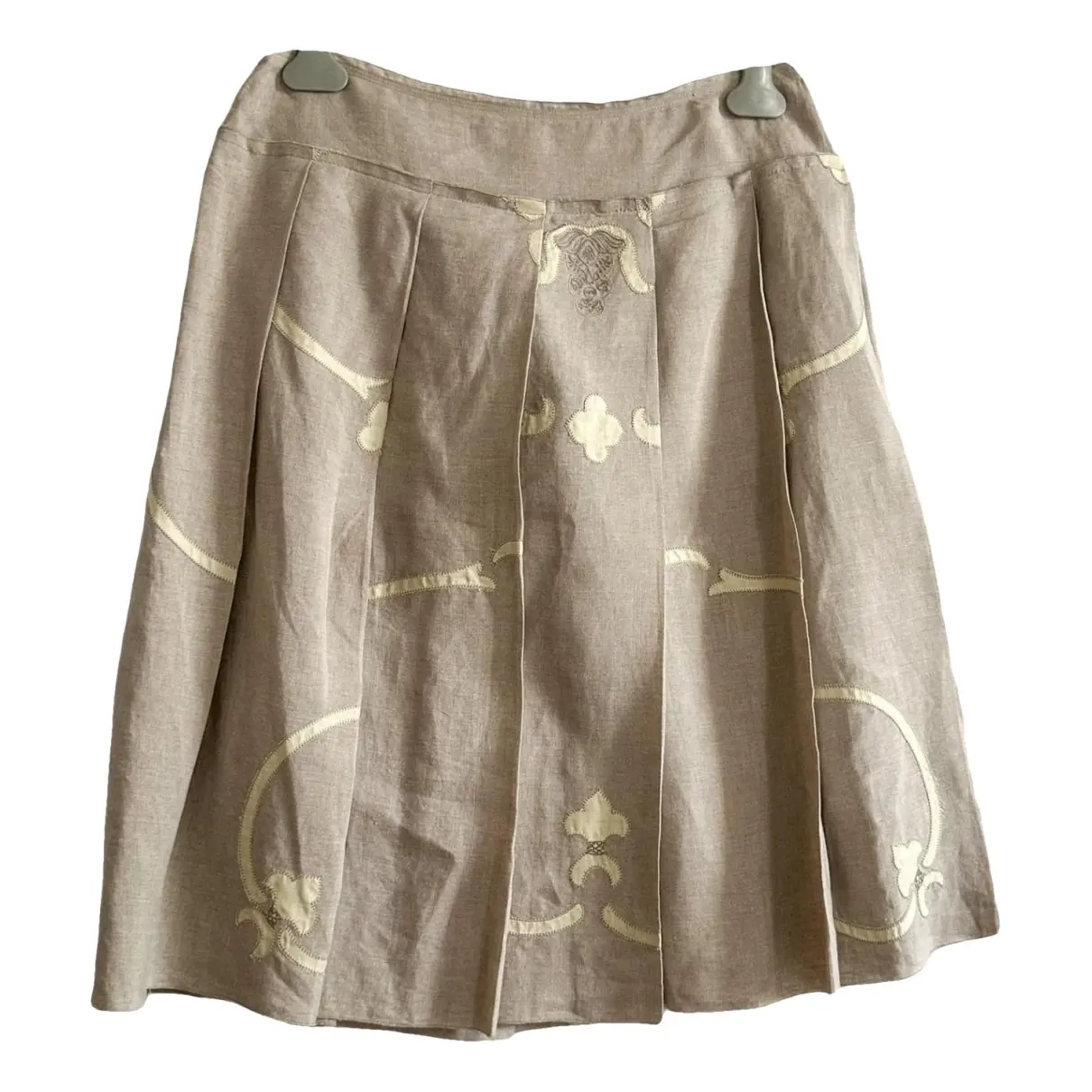 Linen mid-length skirt Prada